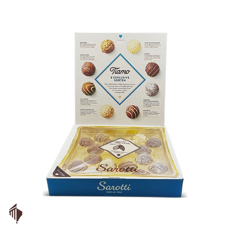 Tiamo Alcohol Truffles Gift Box 200g - Image 3
