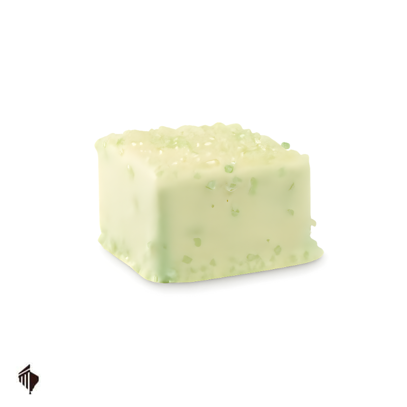 Choco Mousse Cube Pistachio White – βελγικό σοκολατάκι λευκής σοκολάτας με αφράτη γέμιση φιστικιού