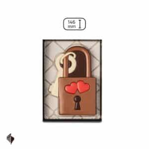 Σοκολατένιο λουκέτο αγάπης Love Lock 80g σε συσκευασία δώρου