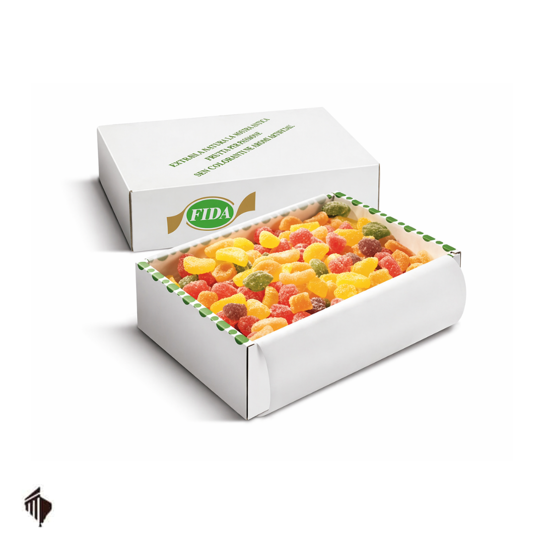 vegan ζελεδάκια φρούτων Bonelle Mixed χωρίς γλουτένη σε μεγάλη συσκευασία