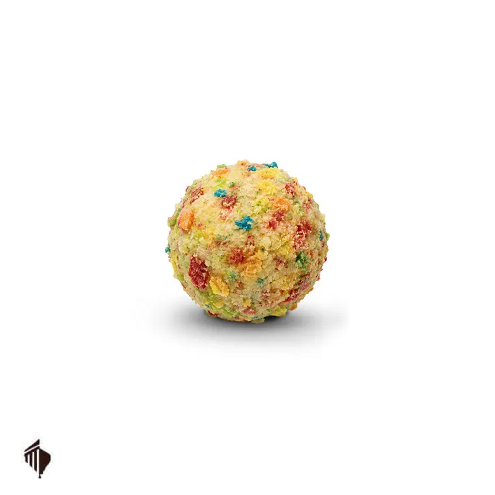 Σοκολατένια τρούφα Sour Candy Crunch με λευκή σοκολάτα και πολύχρωμη επικάλυψη