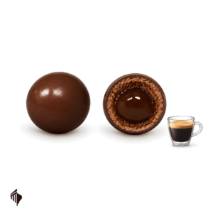 Dragee Σοκολάτας Υγείας Espresso με ρευστή γέμιση καφέ